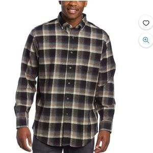 PENDLETON Mason Mens Sz M Cotton Flannel Shirt Button-Down Western Plaid NWT